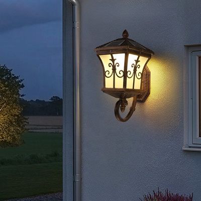 Lumières externes de mur de la lanterne 1800LM, lumières extérieures de lanterne avec le capteur de mouvement